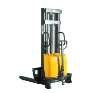 Semi-Electric & Hand Pump ForkLift Stacker 2200 LB 118″ Lift Adj