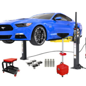 Maxjax m6k portable two-post garage lift – supreme package